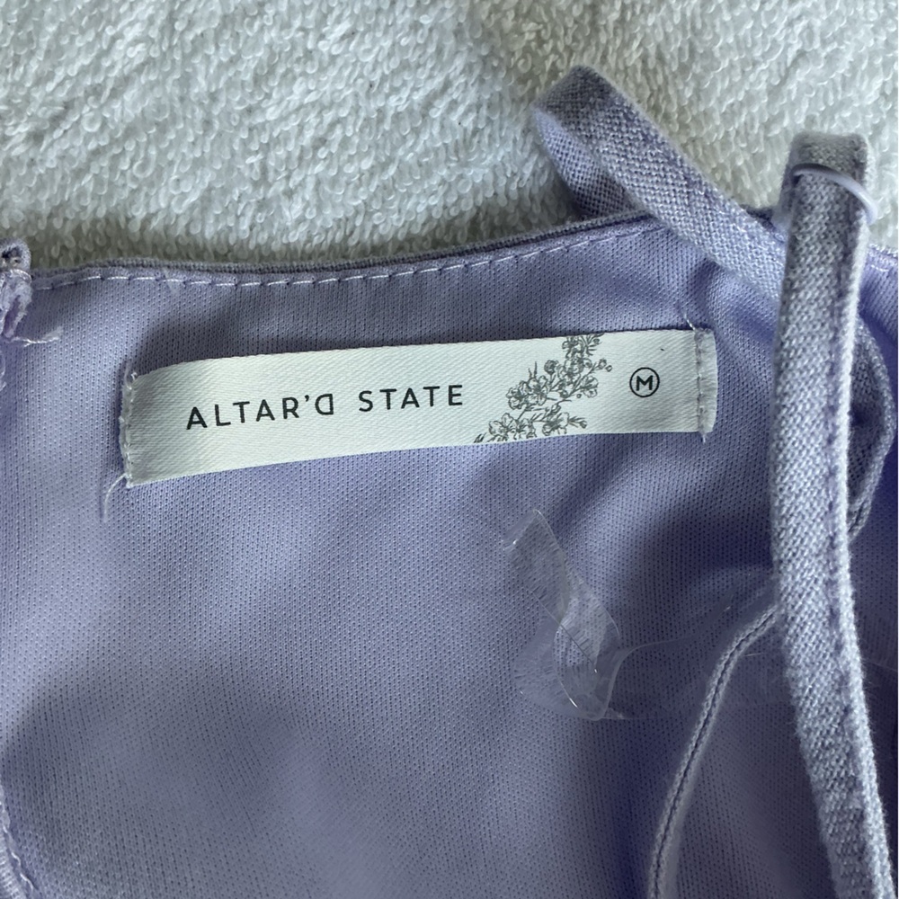Altar'd State Arlet Bow Dress Sz M - Picture 12 of 16